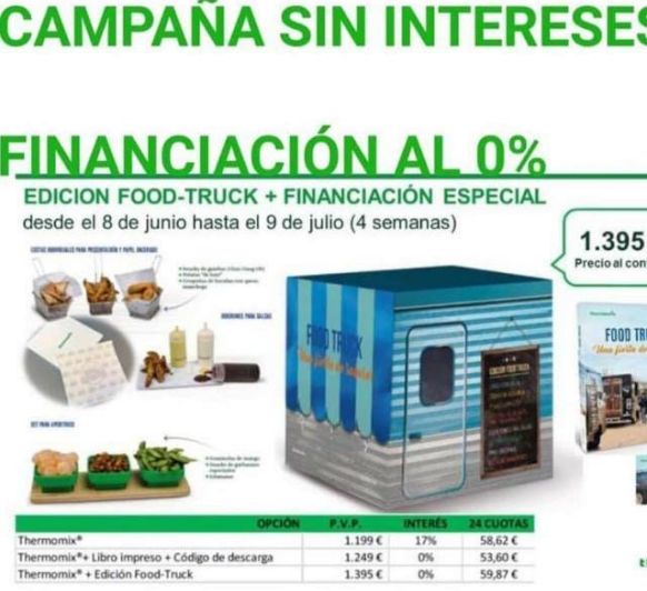 Campaña 0% interés, edición Food Truck especial Thermomix® .