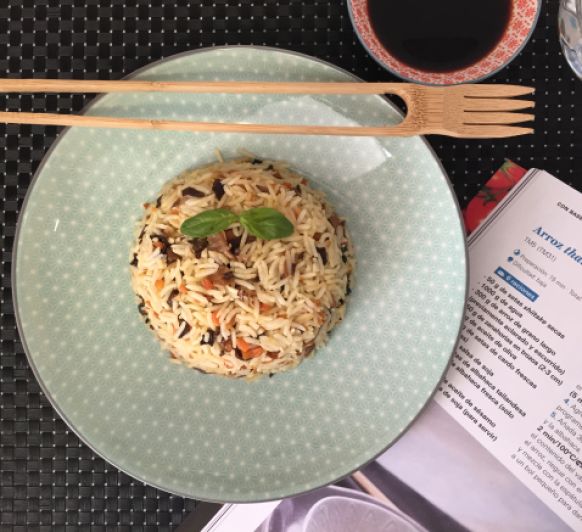COCINA ORIENTAL: ARROZ THAI CON SETAS CON Thermomix® DESDE MAJADAHONDA