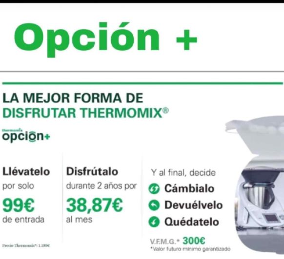 OPCIÓN PLUS + LA MEJOR FORMA DE DISFRUTAR Thermomix® 