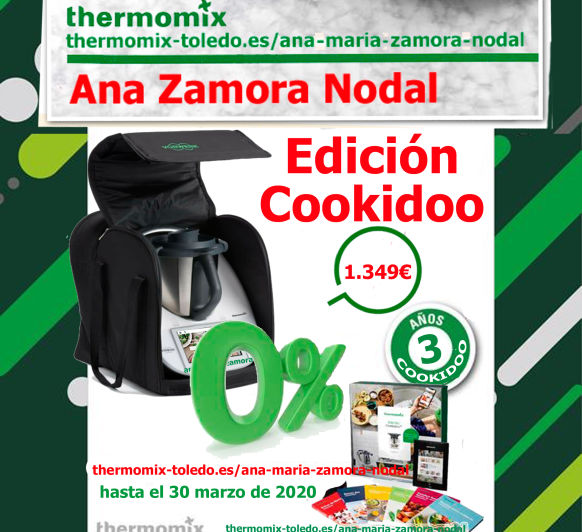 Thermomix® TM6 sin intereses y 3 años de cookidoo.