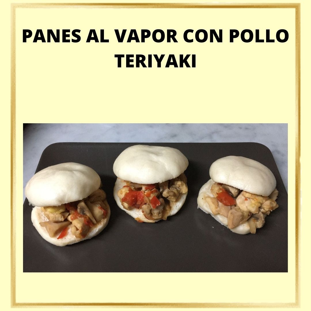 Pollo teriyaki con pan Bao - Cocción en varoma - Blog de Mª DEL