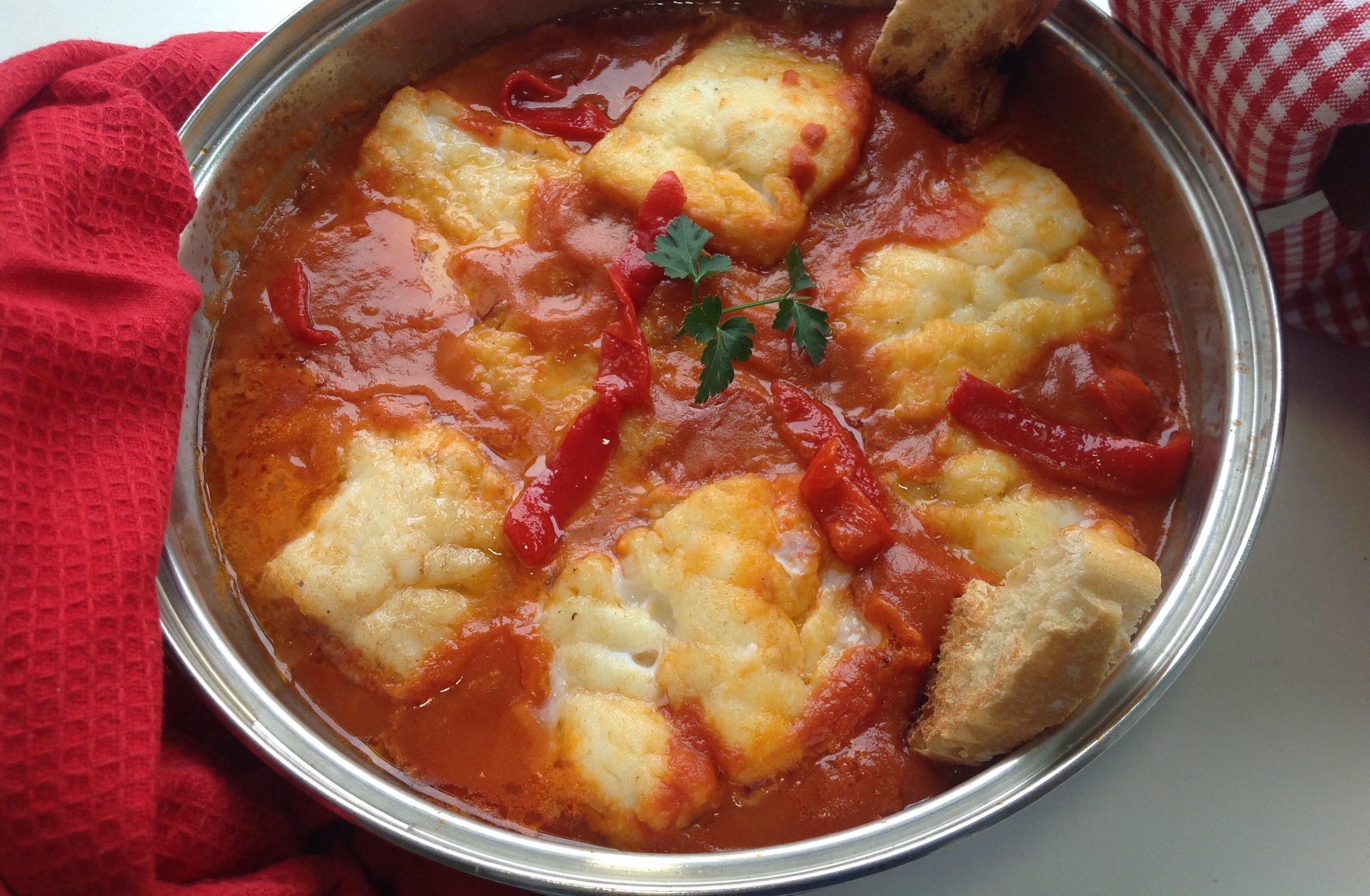Bacalao con tomate light