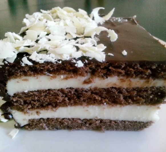 TARTA 2 TEXTURAS CHOCOLATE BLANCO Y NEGRO