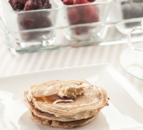 Tortitas de avena y arándanos