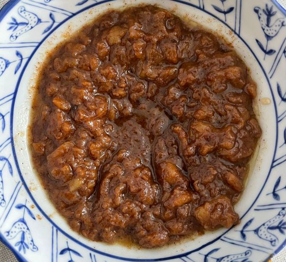 Manzana caramelizada