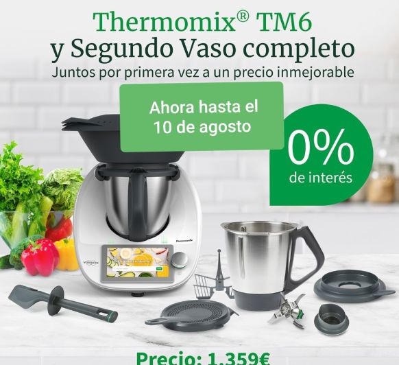 Thermomix® TM6 Y SEGUNDO VASO COMPLETO
