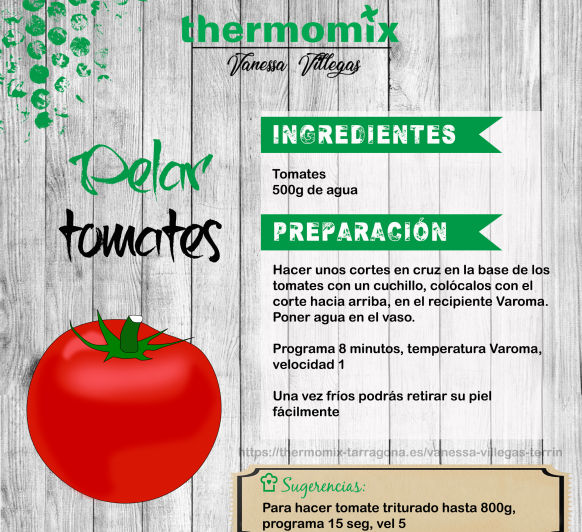 Recetas Thermomix® - Pelar tomates