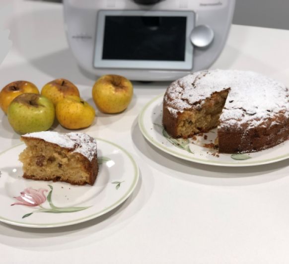 OTOÑO: BIZCOCHO DE MANZANAS Y PASAS CON Thermomix® (con o sin gluten)
