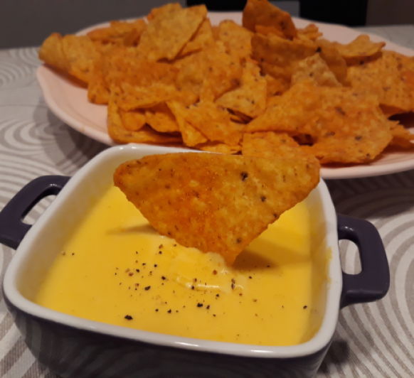 Salsa de queso cheedar