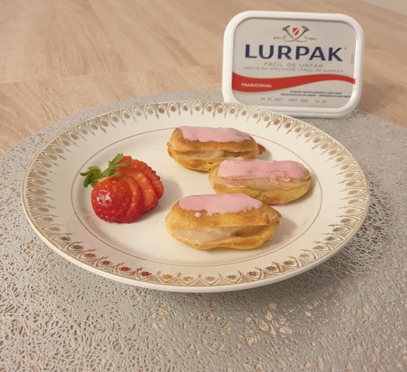 Mini eclairs de frambuesa a mi manera