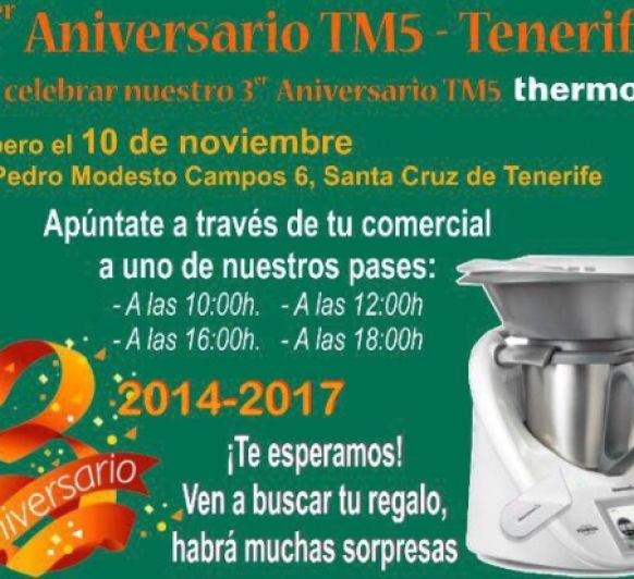 Celebra con nosotros el tercer aniversario del TM5