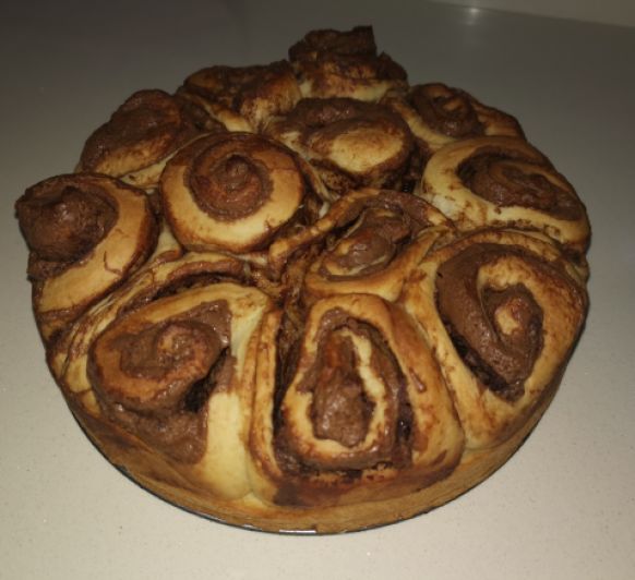 Brioche de chocolate