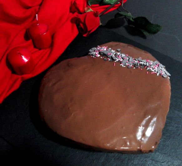 Corazón de chocolate