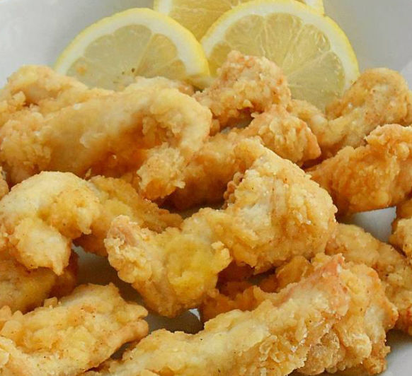 Pollo frito al limón