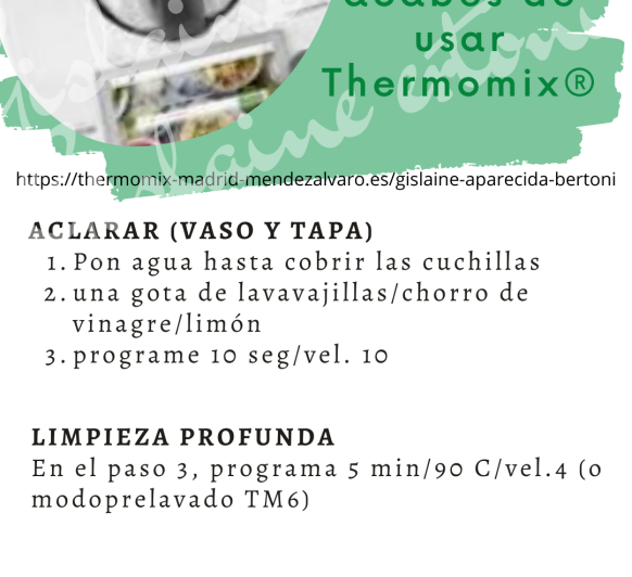 LIMPEZA DEL VASO CON Thermomix® EN MÉNDEZ ÁLVARO