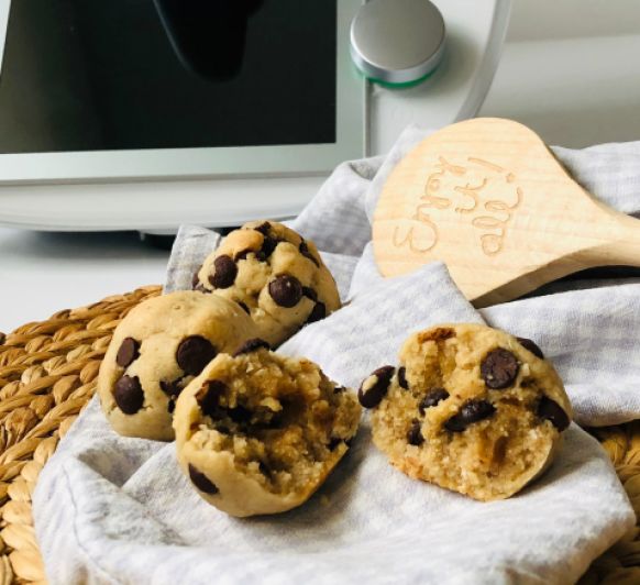 Cookies con chocolate , almendras y aceite de coco ( sin gluten)