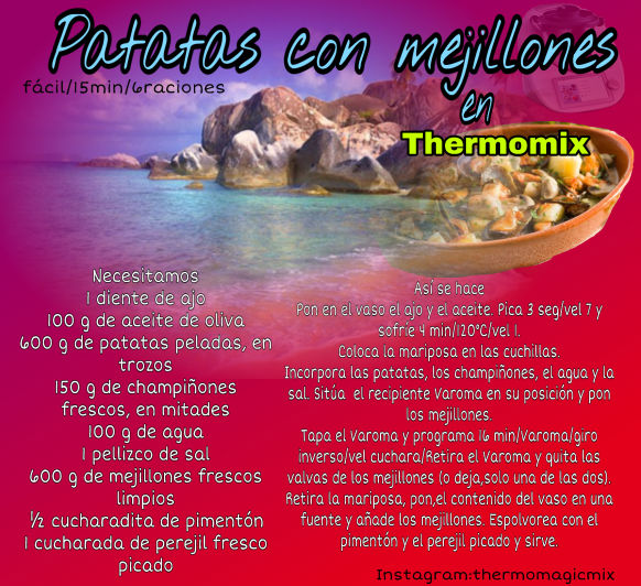 PATATAS CON MEJILLONES EN Thermomix® 