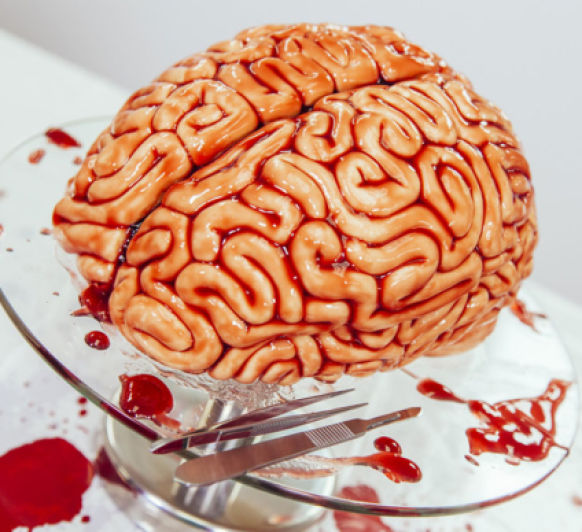 Haloween - Tarta cerebro