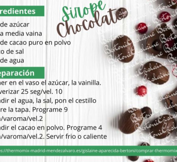 SIROPE DE CHOCOLATE CON Thermomix® EN MÉNDEZ ÁLVARO
