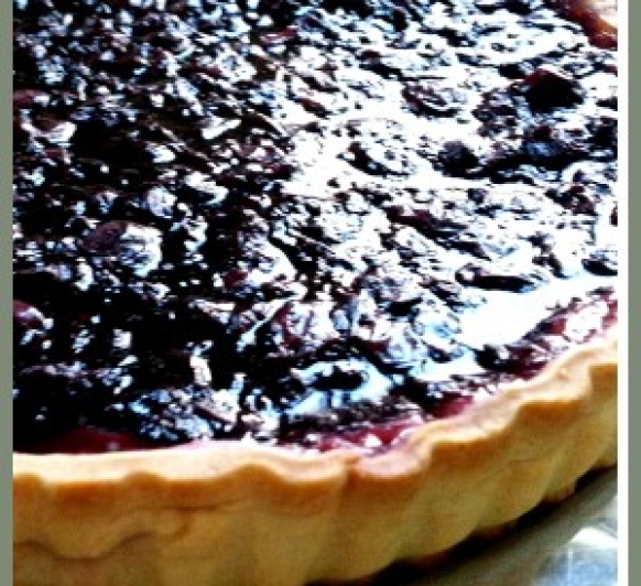 Tarta de Queso y Cerezas