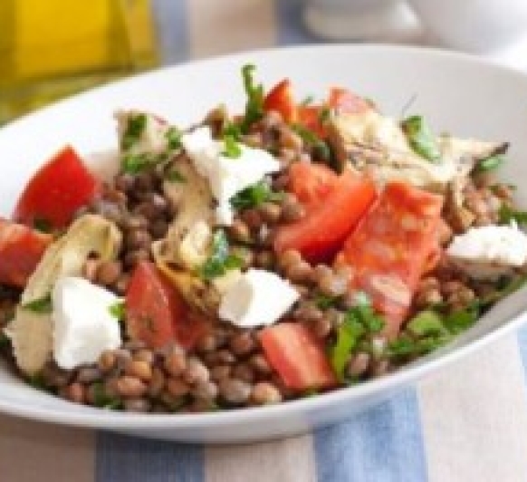 Mis recetas-Ensalada de lentejas-Dieta mediterranea