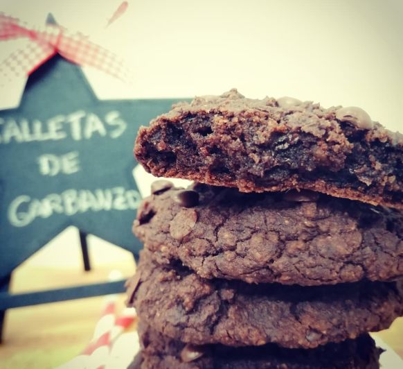 GALLETAS DE GARBANZOS CON CHOCOLATE (sin gluten) con Thermomix® 