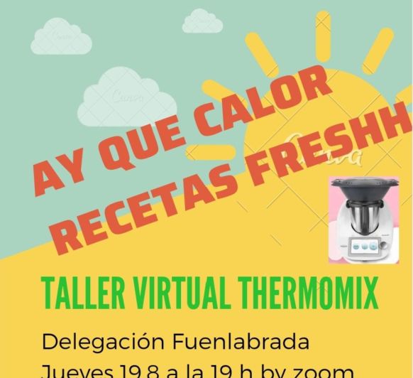 Taller de Cocina (zoom) con Thermomix® desde Parla- Fuenlabrada