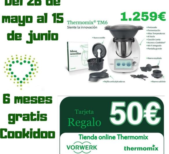 Thermomix® tm6 + tarjeta regalo de 50€