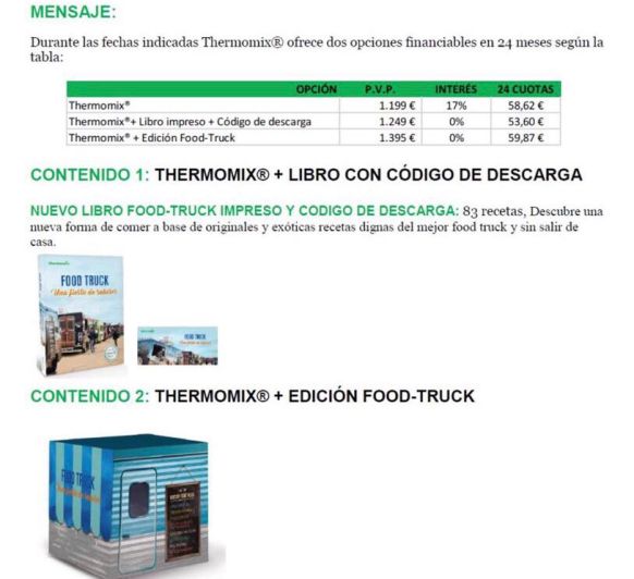 Edición Food Truck, 0%