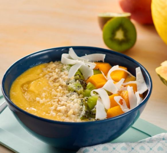 Como preparar smoothie bowl de melón, papaya y mango con Thermomix® 