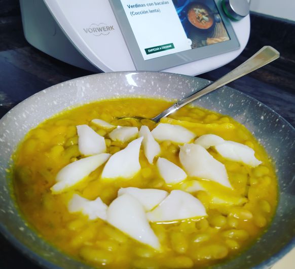 Verdinas con Bacalao