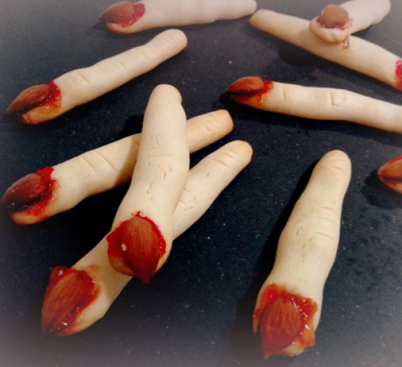 Dedos de bruja para Halloween