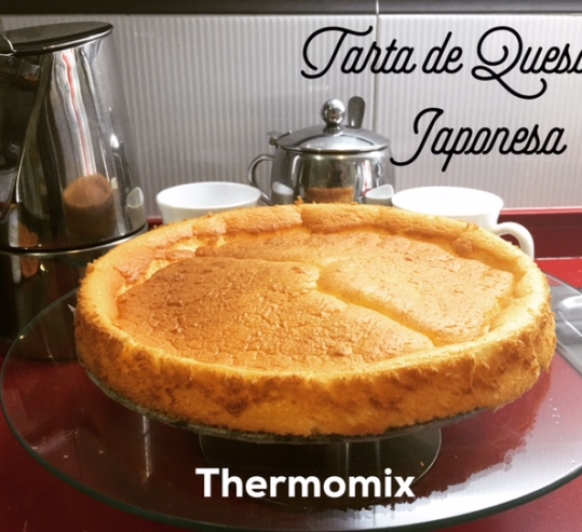 Tarta de queso Japonesa (Ligera) con Thermomix® 