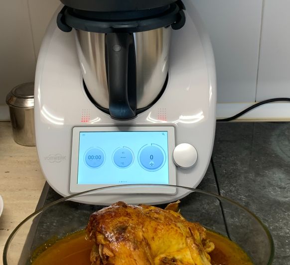 Pollo entero a la cerveza