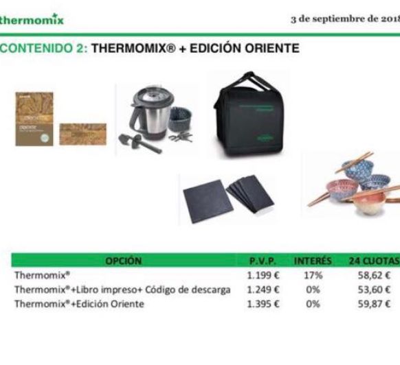 Consigue Thermomix® sin intereses