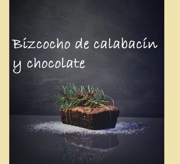 BIZCOCHO DE CALABACÍN Y CHOCOLATE