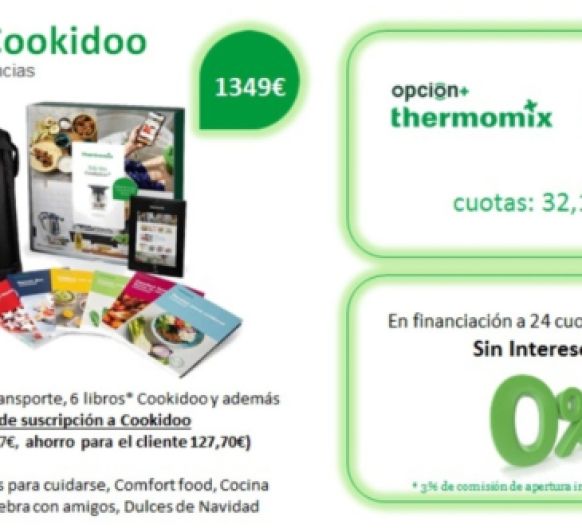 La mejor oferta de Thermomix® : TM6 0% interés, con 3 años de suscripción a Cookidoo