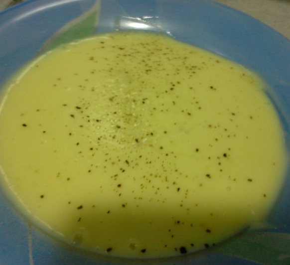 Puré de patatas y calabacín.