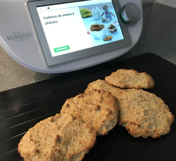 Galletas de avena y plátano