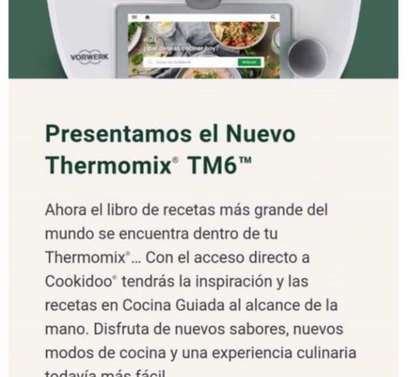 PRESENTAMOS EL NUEVO Thermomix® TM6
