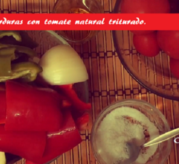 Pisto de verduras con tomate natural triturado