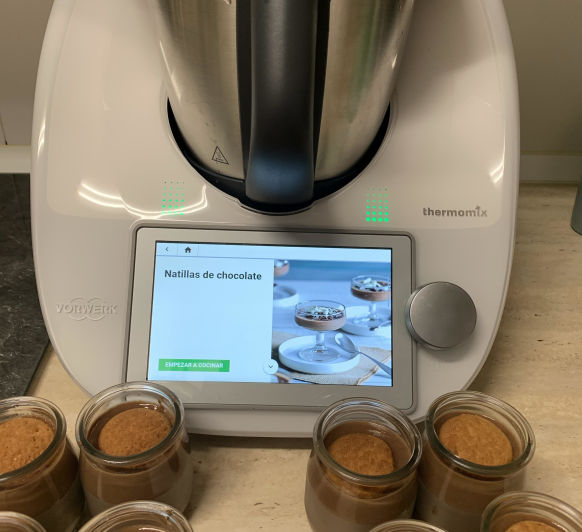 Natillas de chocolate