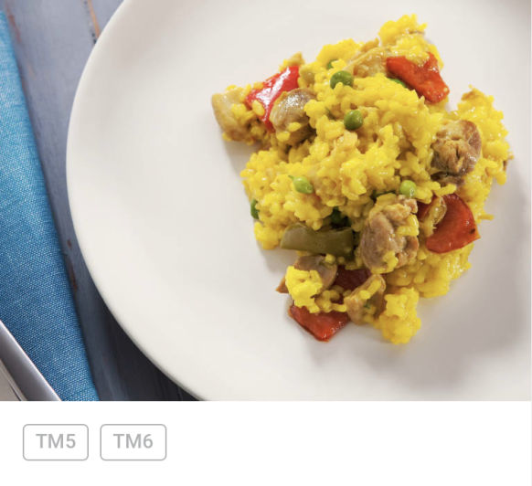 Arroz amarillo con pollo