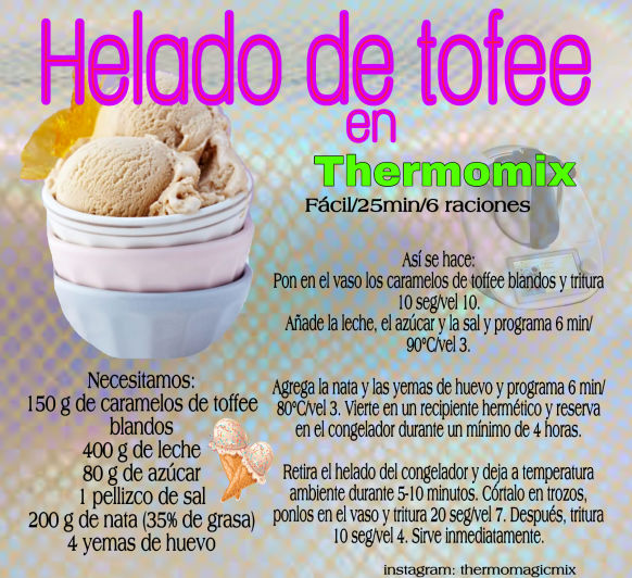 HELADO DE TOFEE EN Thermomix® 