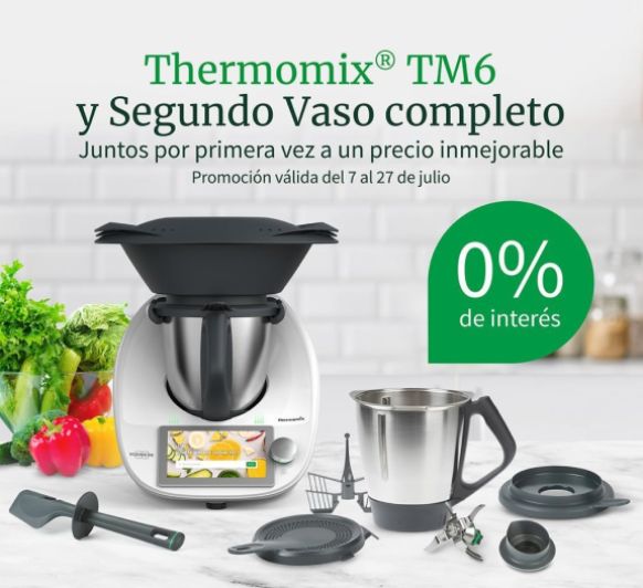 Compra Thermomix® Tm6 ¡con segundo vaso y 0% de intereses!