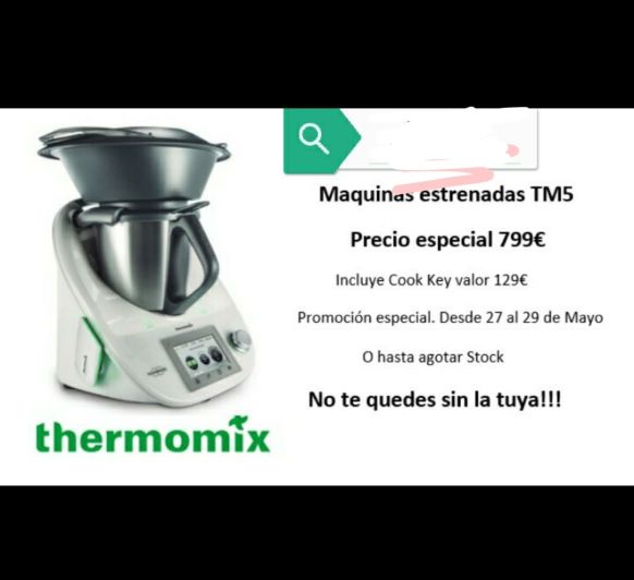 Thermomix TM5 con Cook Key a 799 €. Promo Express