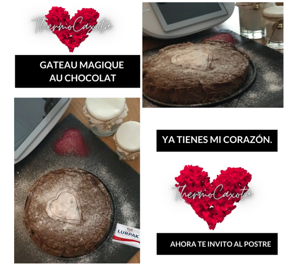 ❤️Gateau magique au chocolat ❤️ - VERSIÓN KETO Thermomix® - Te invito al postre por San Valentín ❤️