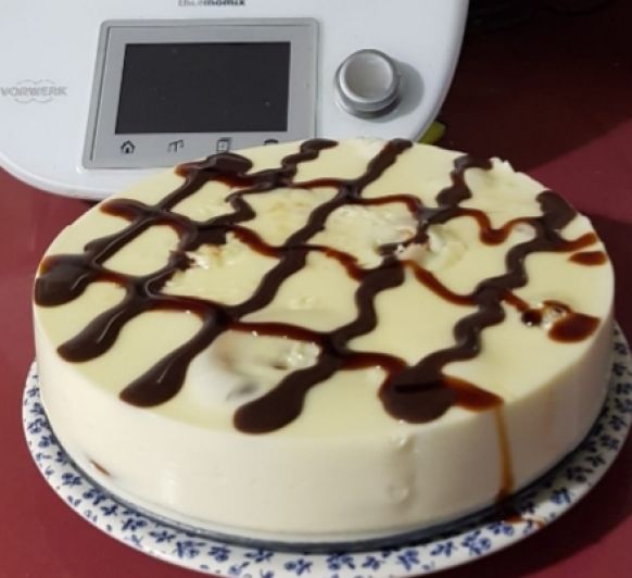 Tarta de chocolate blanco con Thermomix® 