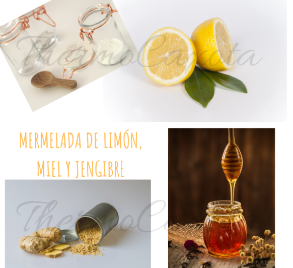 Mermelada de limón, miel y jengibre con Thermomix® 