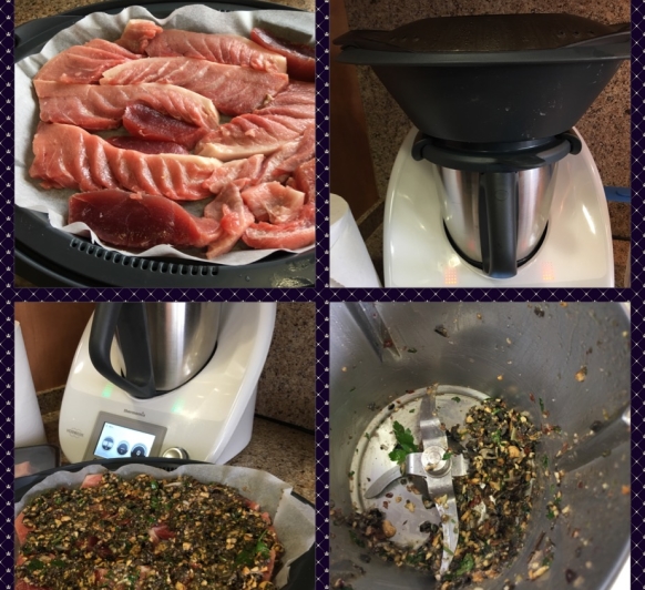 ATÚN CON PESTO DE ALMENDRAS Y ACEITUNAS CON Thermomix® 